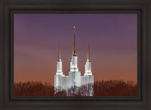Load image into Gallery viewer, Washington Dc Temple Evening Glow Open Edition Canvas / 36 X 24 Frame B 31 3/4 43 Art