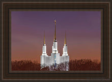 Load image into Gallery viewer, Washington Dc Temple Evening Glow Open Edition Canvas / 36 X 24 Frame R 32 3/4 44 Art