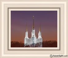 Load image into Gallery viewer, Washington Dc Temple Evening Glow Open Edition Print / 10 X 8 Frame R 12 1/4 14 Art