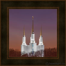 Load image into Gallery viewer, Washington Dc Temple Evening Glow Open Edition Print / 12 X Frame A 16 1/4 Art
