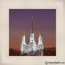 Load image into Gallery viewer, Washington Dc Temple Evening Glow Open Edition Print / 12 X Frame W 16 1/4 Art