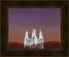 Load image into Gallery viewer, Washington Dc Temple Evening Glow Open Edition Print / 14 X 11 Frame A 15 1/4 18 Art