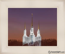 Load image into Gallery viewer, Washington Dc Temple Evening Glow Open Edition Print / 14 X 11 Frame L 15 1/4 18 Art