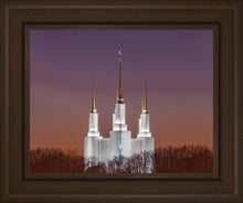 Load image into Gallery viewer, Washington Dc Temple Evening Glow Open Edition Print / 14 X 11 Frame S 15 1/4 18 Art