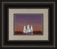 Load image into Gallery viewer, Washington Dc Temple Evening Glow Open Edition Print / 7 X 5 Frame B 9 1/4 11 Art