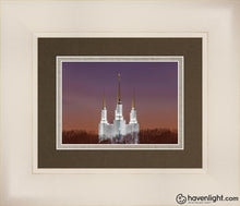 Load image into Gallery viewer, Washington Dc Temple Evening Glow Open Edition Print / 7 X 5 Frame W 9 1/4 11 Art