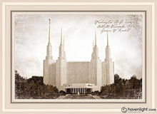 Load image into Gallery viewer, Washington Dc Vintage Open Edition Canvas / 20 X 30 White Frame Art