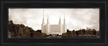 Load image into Gallery viewer, Washington Dc Vintage Open Edition Canvas / 8 X 24 Black Frame Art
