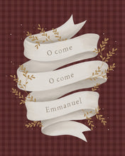 Load image into Gallery viewer, O Come Emmanuel Red Gallery Wrap
