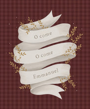 Load image into Gallery viewer, O Come Emmanuel Red Gallery Wrap

