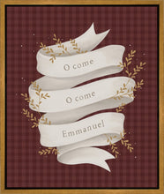 Load image into Gallery viewer, O Come Emmanuel Red Gallery Wrap
