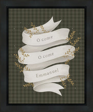 Load image into Gallery viewer, O Come Emmanuel Green Gallery Wrap
