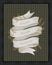 Load image into Gallery viewer, O Come Emmanuel Green Gallery Wrap
