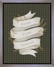 Load image into Gallery viewer, O Come Emmanuel Green Gallery Wrap

