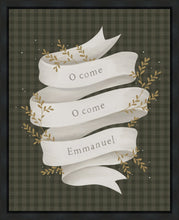 Load image into Gallery viewer, O Come Emmanuel Green Gallery Wrap
