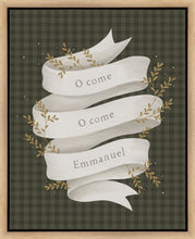 Load image into Gallery viewer, O Come Emmanuel Green Gallery Wrap
