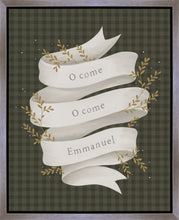 Load image into Gallery viewer, O Come Emmanuel Green Gallery Wrap
