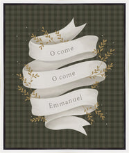Load image into Gallery viewer, O Come Emmanuel Green Gallery Wrap
