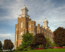 Load image into Gallery viewer, Logan Utah Temple House on a Hill Gallery Wrap
