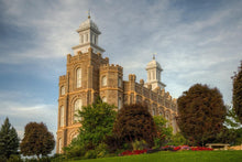 Load image into Gallery viewer, Logan Utah Temple House on a Hill Gallery Wrap
