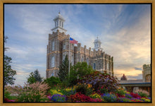 Load image into Gallery viewer, Logan Utah Temple Mountain of God Gallery Wrap
