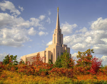 Load image into Gallery viewer, Oquirrh Mtn. Utah Temple Fall Colors
