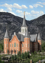 Load image into Gallery viewer, Provo City Center Utah Temple Y Mountain Portrait
