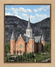 Load image into Gallery viewer, Provo City Center Utah Temple Y Mountain Portrait Gallery Wrap
