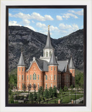 Load image into Gallery viewer, Provo City Center Utah Temple Y Mountain Portrait Gallery Wrap
