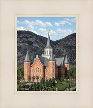 Load image into Gallery viewer, Provo City Center Utah Temple Y Mountain Portrait
