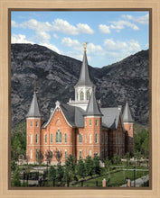 Load image into Gallery viewer, Provo City Center Utah Temple Y Mountain Portrait Gallery Wrap
