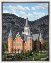 Load image into Gallery viewer, Provo City Center Utah Temple Y Mountain Portrait Gallery Wrap
