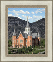 Load image into Gallery viewer, Provo City Center Utah Temple Y Mountain Portrait
