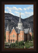 Load image into Gallery viewer, Provo City Center Utah Temple Y Mountain Portrait
