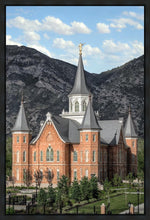 Load image into Gallery viewer, Provo City Center Utah Temple Y Mountain Portrait Gallery Wrap
