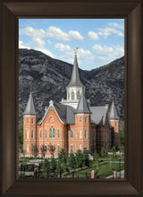 Load image into Gallery viewer, Provo City Center Utah Temple Y Mountain Portrait
