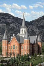 Load image into Gallery viewer, Provo City Center Utah Temple Y Mountain Portrait Gallery Wrap
