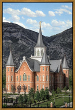 Load image into Gallery viewer, Provo City Center Utah Temple Y Mountain Portrait Gallery Wrap
