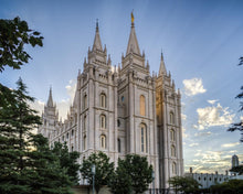 Load image into Gallery viewer, Salt Lake City Utah Temple Rays of Light Gallery Wrap
