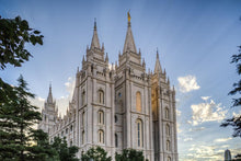 Load image into Gallery viewer, Salt Lake City Utah Temple Rays of Light Gallery Wrap
