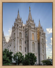Load image into Gallery viewer, Salt Lake City Utah Temple Rays of Light Portrait Gallery Wrap
