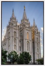 Load image into Gallery viewer, Salt Lake City Utah Temple Rays of Light Portrait Gallery Wrap
