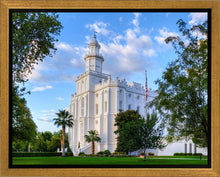 Load image into Gallery viewer, St. George Utah Temple House of Angels Gallery Wrap
