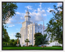 Load image into Gallery viewer, St. George Utah Temple House of Angels Gallery Wrap

