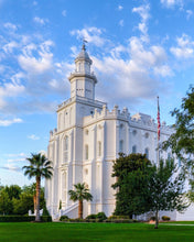 Load image into Gallery viewer, St. George Utah Temple House of Angels Portrait Gallery Wrap
