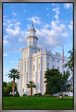Load image into Gallery viewer, St. George Utah Temple House of Angels Portrait Gallery Wrap
