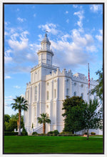 Load image into Gallery viewer, St. George Utah Temple House of Angels Portrait Gallery Wrap
