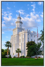 Load image into Gallery viewer, St. George Utah Temple House of Angels Portrait Gallery Wrap
