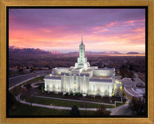 Load image into Gallery viewer, Mt Timpanogos Winter Sunset Aerial
