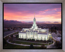 Load image into Gallery viewer, Mt Timpanogos Winter Sunset Aerial

